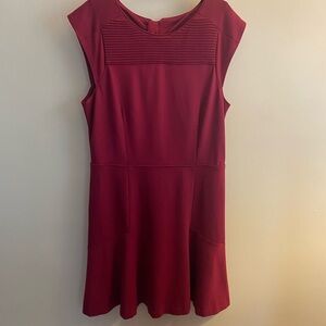 NWOT Banana Republic Wine Red Cap Sleeve Mini Dress